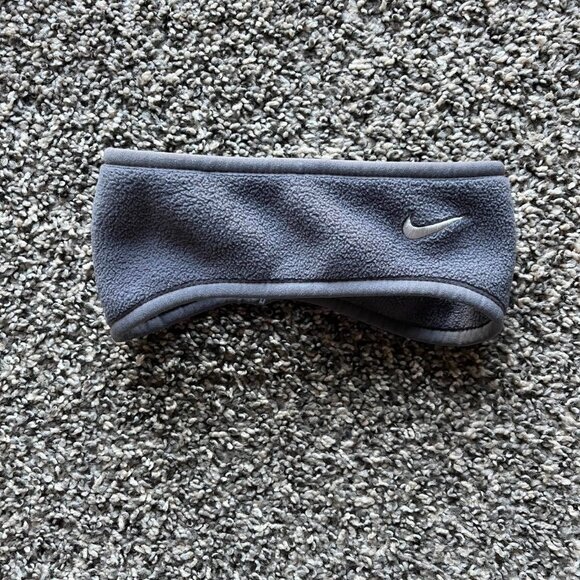 Nike Gray Fleece Headband - Small/Medium Size, Cold Weather Training - Picture 1 of 4
